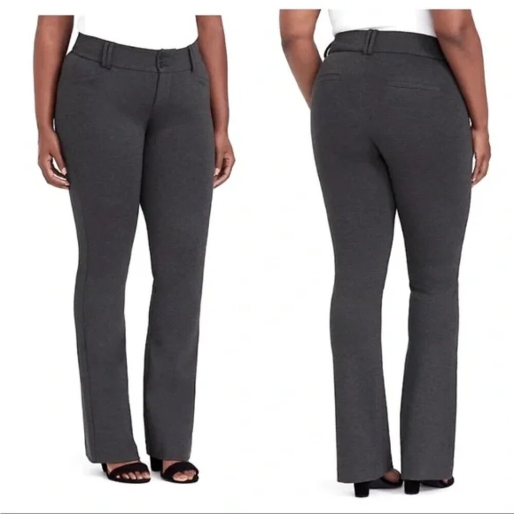 Studio by Torrid Charcoal Gray‎ Signature Ponte Stretch Trouser Pants Size 22S